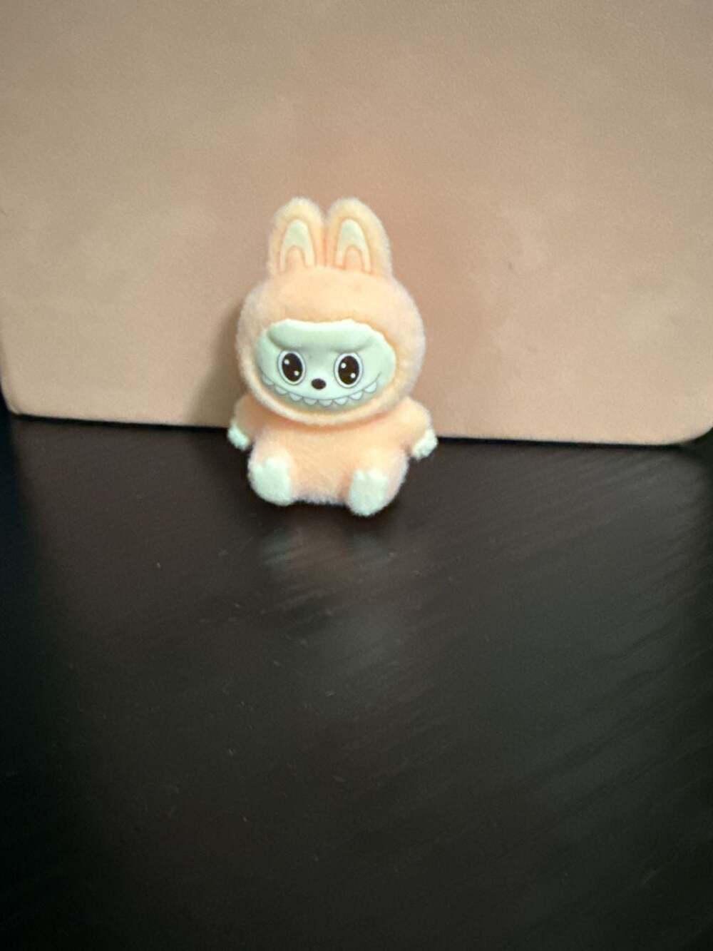 Pop Mart Labubu Macaron Vinyl Plush Figurine Orange Bunny Costume